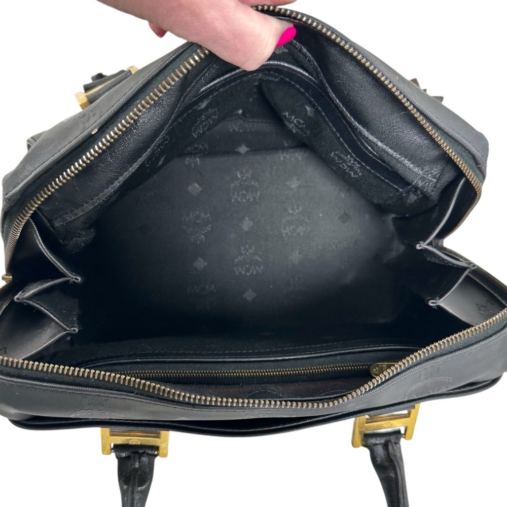 FINAL $DROP⬇️ 🖤Vintage MCM PVC Visetos Boston Bag - Picture 10 of 15